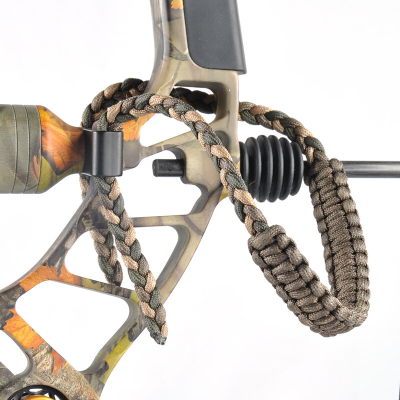 Braided Bow Sling for Compound Bows,Aluminum Mounting,Double-wide for Comfort,2 Colors Can be Selected