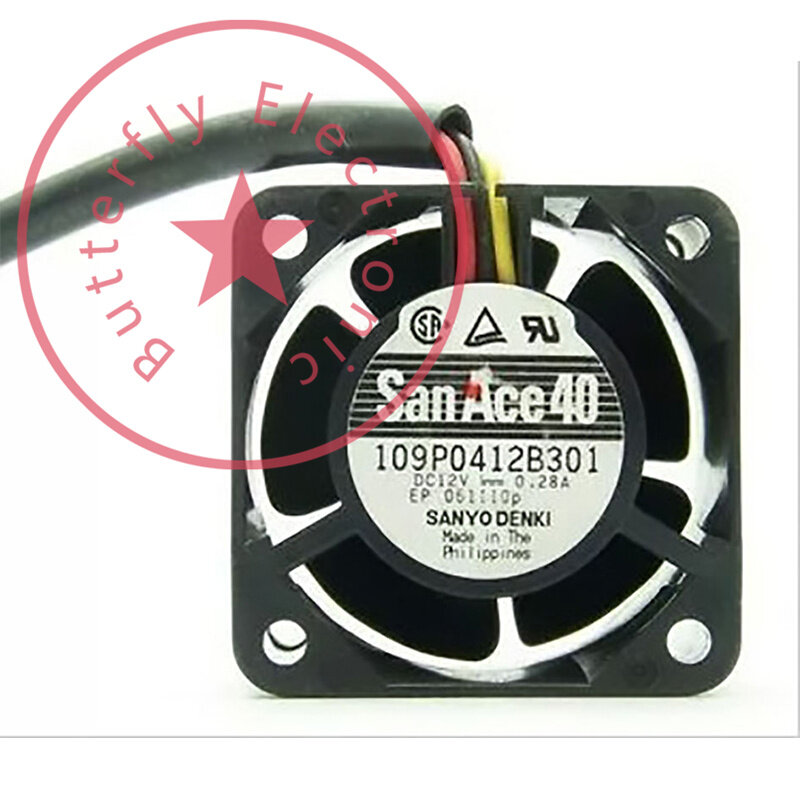 Thương Hiệu Mới 109P0412B301 12V 0.28A Ban Đầu 40*40*28MM FAN 4028