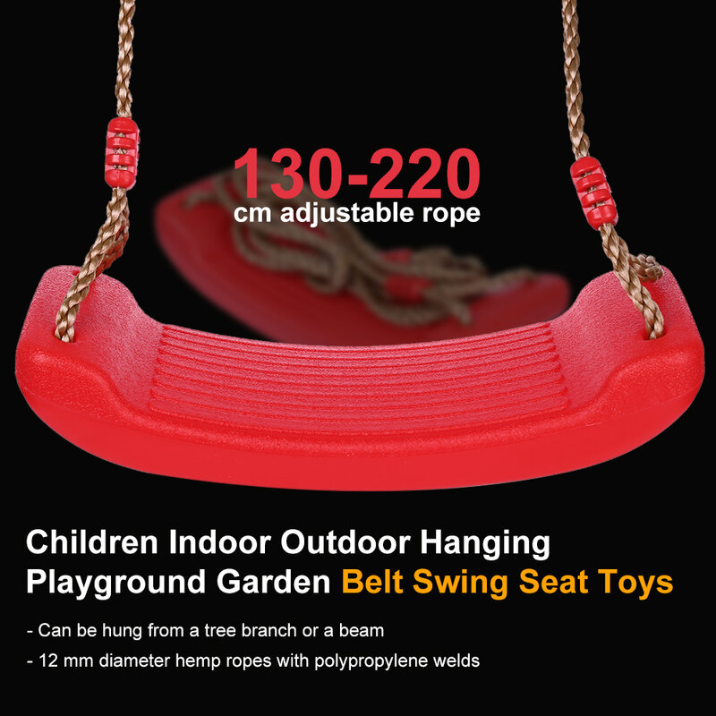 Child Outdoor Patio Swing Belt Seat Toys Environmental Plastic Garden Tree Swing Rope Seat Molded For Garden