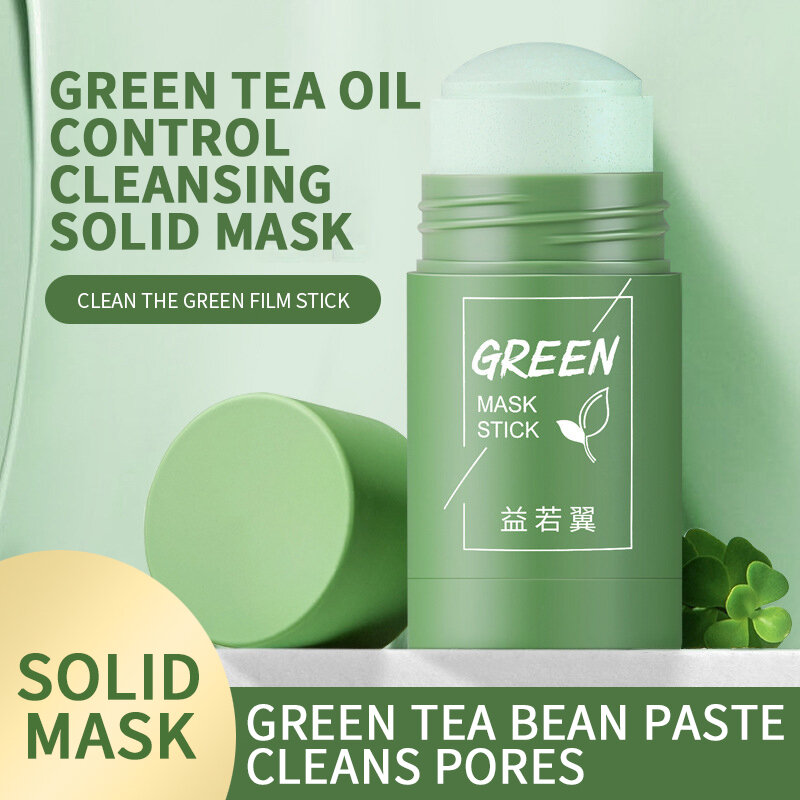 Reinigung Grün Stick Grün Tee Maske Reinigung Ton-Stick Maske Oil Control Anti-akne Aubergine Bleaching