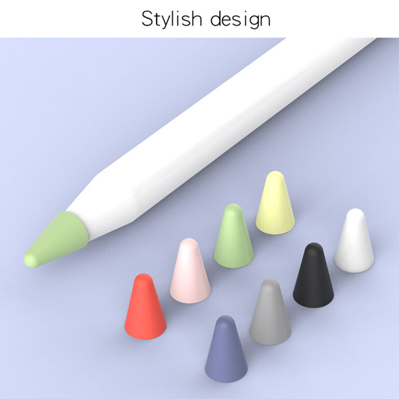 8 Stuks Siliconen Vervanging Pen Tips Case Voor Apple Potlood 1 2 Touchscreen Stylus Pen Tip Nib Beschermende Cover Skin