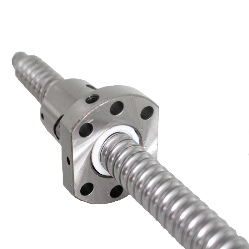Details about   300 350 400 450 500 550 600 650 700 750Mm Ball Screw With Flange Single Ball Nut