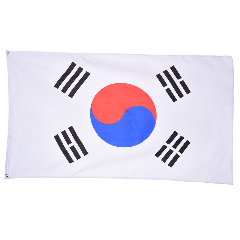 Bandera de Corea del Sur para decoración de eventos, banderín nacional de países en desarrollo, para Celebración de historia, 1 pieza, 90x150cm