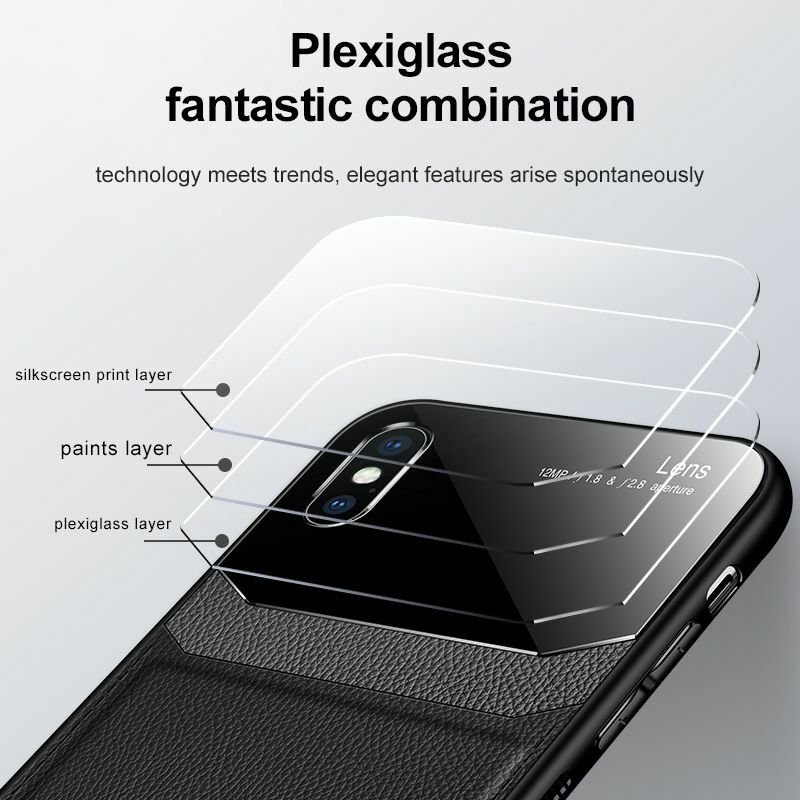 Funda de cuero para Iphone X, Xr, 7, 8, 7plus, 8Plus, funda de piel sintética anticaída, para Iphone Xs max, Luxury 11 Pro Max Mirror