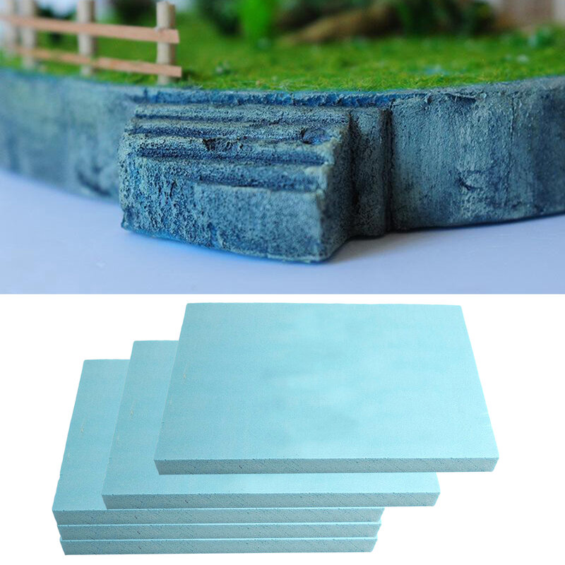 لوح فوم أزرق 295 × 395 × 30 مللي متر ، 5 قطع ، مواد بناء نموذجية ، مجموعة ذات مناظر طبيعية