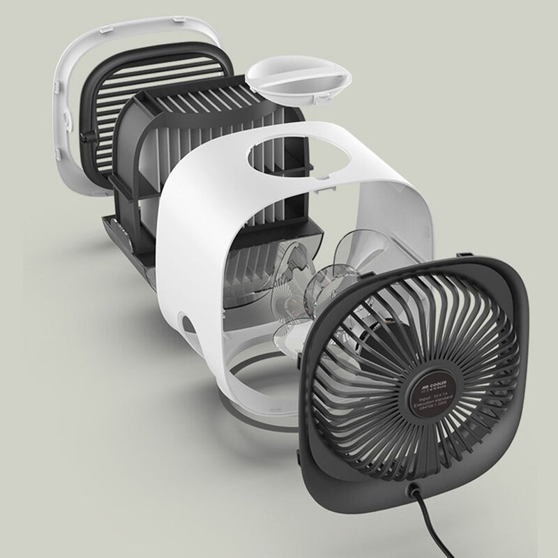 Nowy klimatyzator domowy Mini USB przenośna chłodnica powietrza przestrzeń osobista wentylator biurowy wentylator domowy szybka i wygodna metoda biurko