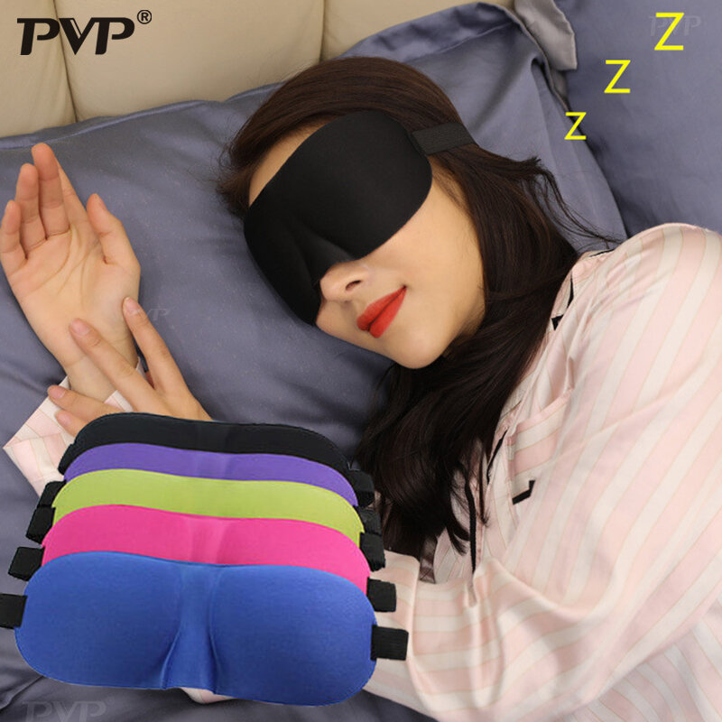 Unisex 3D Sleep Mask Tracel Eyepatch Shade Cover Sleep Aid Portable Blindfold Adjust Blindfold Natural Sleeping masks for relax