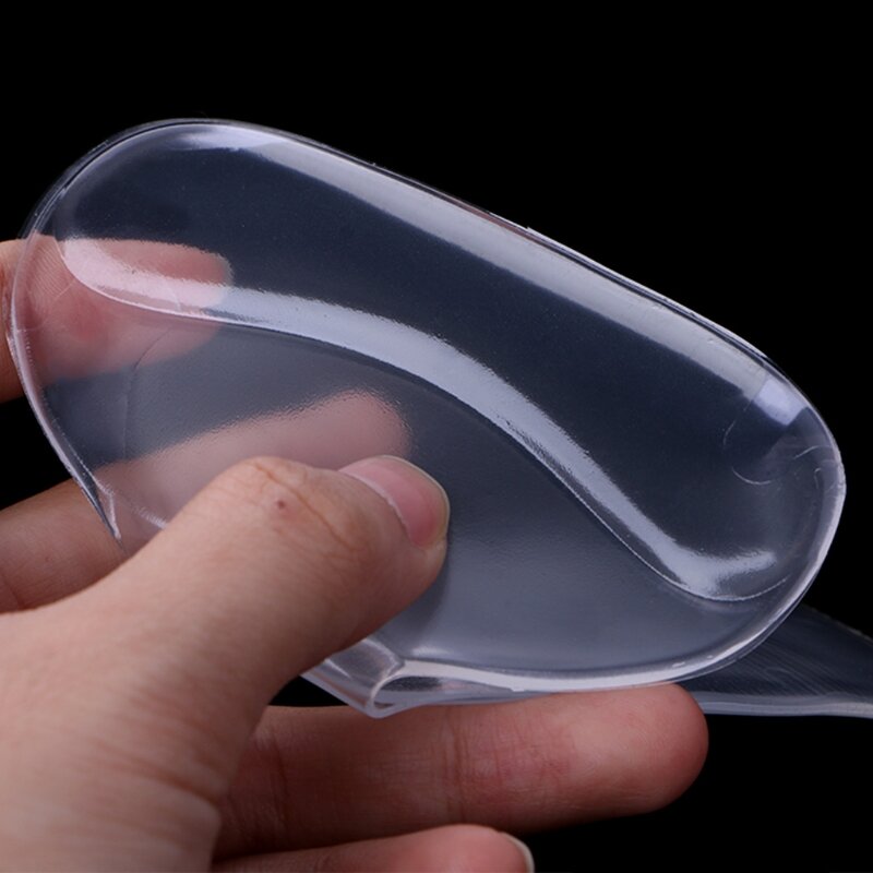 Gel de silicona suave forma de T etiqueta engomada del talón prueba de desgaste antideslizante con cojín grueso