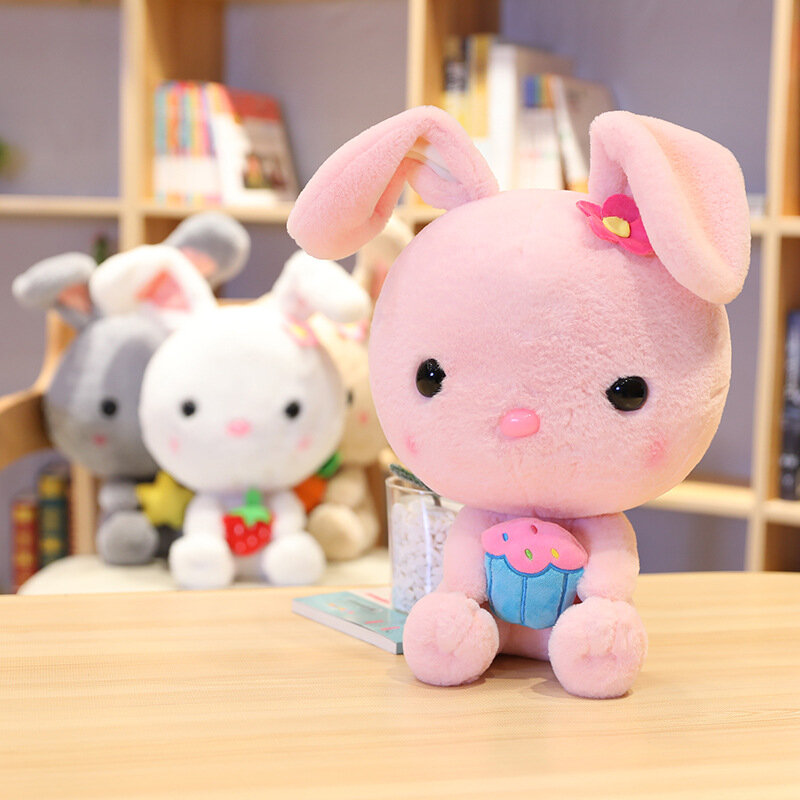 Новый мультяшный милый фруктовый Кролик плюшевая игрушка кукла машина куклы