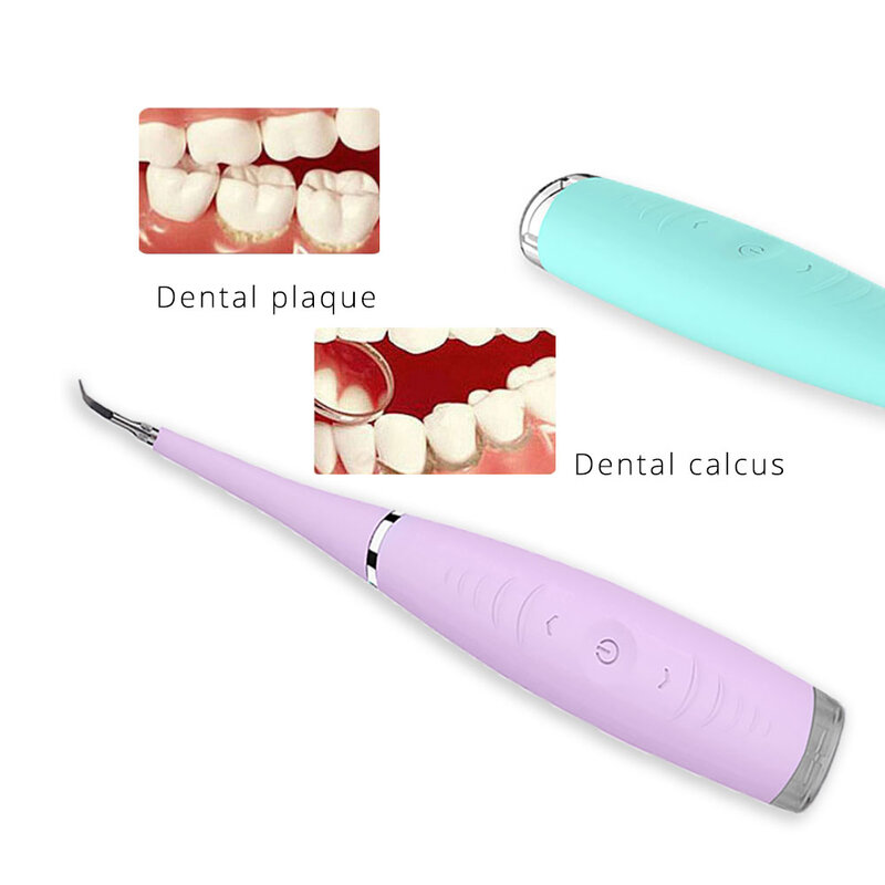 Pulitore dentale ad ultrasuoni elettrico USB rimozione del calcolo del dente igiene stile domestico macchie di denti orali strumento sbiancamento dei denti