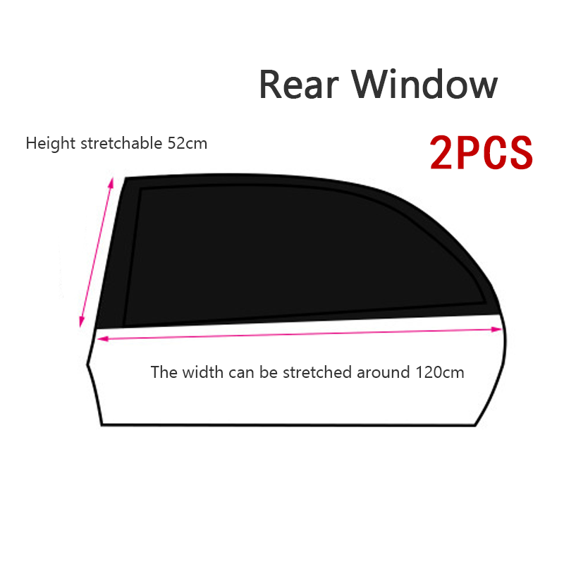 Car Front Rear Side Window Sun Visor Shade Mesh Cover Sunshade Insulation Anti-mosquito Fabric Shield UV Protector Accessories