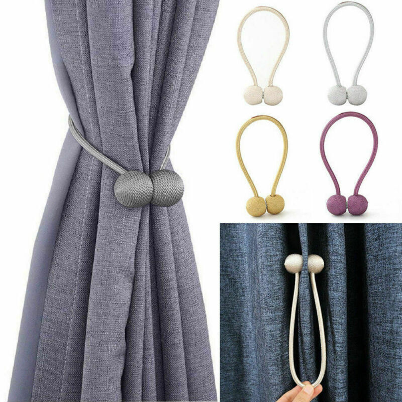 1 pièce de crochets magnétiques pour rideaux, embrasses à cravate, pinces à boucle, support, décoration de la maison