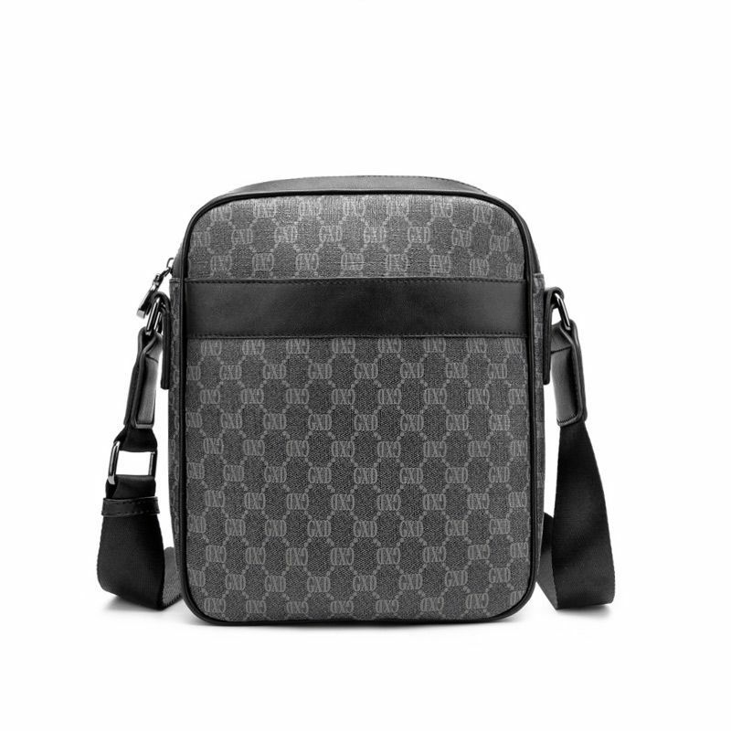 Men's Autumn Winter 2021PVC Casual Letters Single Shoulder Wrapping Quality Sports Messenger Fashion Small Square Bag