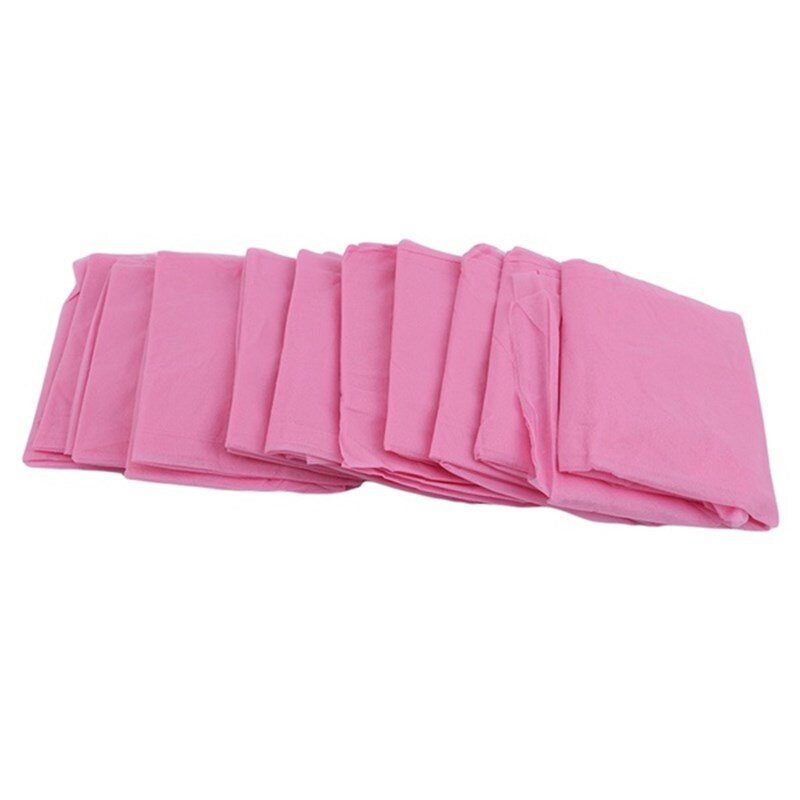 Saia de banho descartável feminina, 50 unidades, rosa, não-tecido, um ombro, spa, fino, respirável, torax embalado, produtos de tamanho único