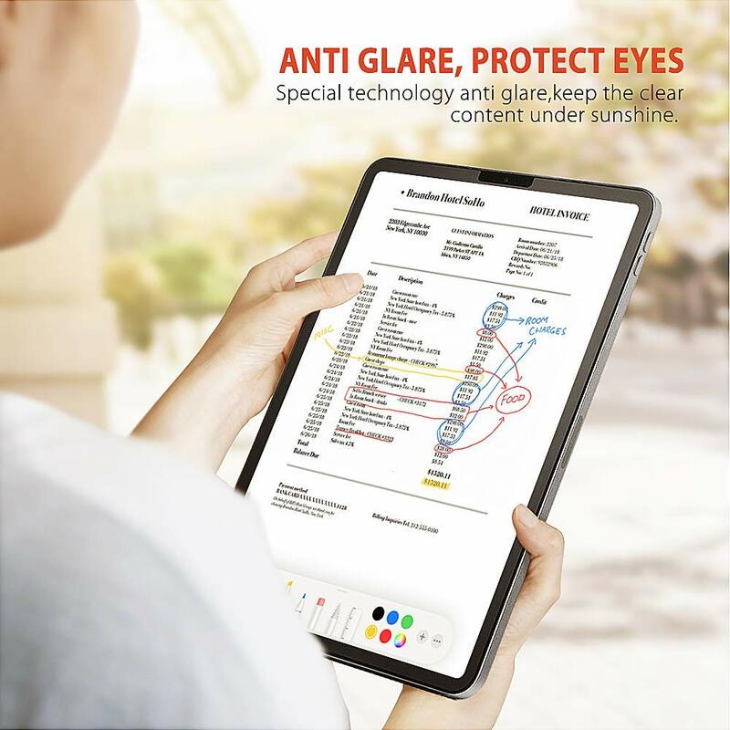 Protector de pantalla para iPad Pro 11, 2021, Air 4, 5, 3, 2, iPad Mini 5, 10,2, 9a, 8ª generación, como papel