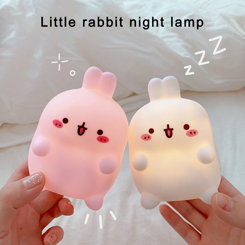 Nacht Licht Cartoon Kreative Nachtlicht Wohnzimmer Kaninchen Dekoration Schlafzimmer Nacht Lampe Kaninchen Nacht Licht