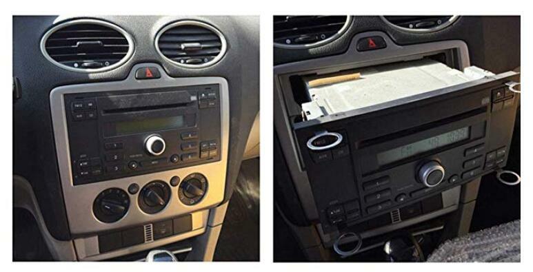 Ferramentas de remoção rádio estéreo do carro, 4 unidades, adapta chave para audi volkswagen vw cd dvd ferramenta de liberação do áudio acessórios de carro