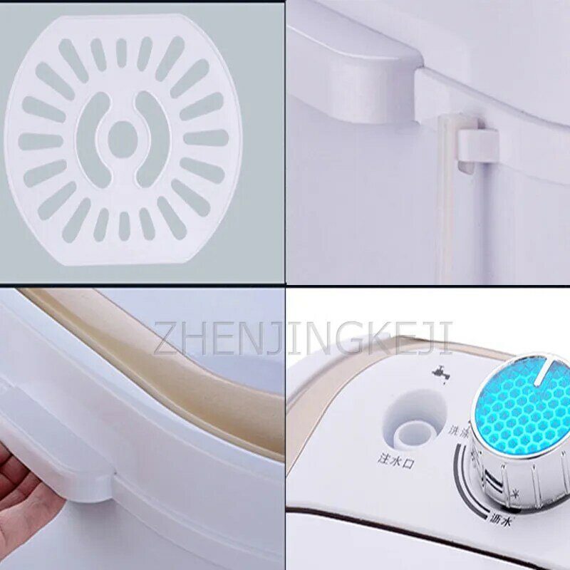 Mchine Cuci Mini Kecil Ember Tunggal Semi-otomatis Pakaian Dalam Portabel Kemeja dengan Mesin Cuci Dehidrasi Peralatan Rumah Tangga
