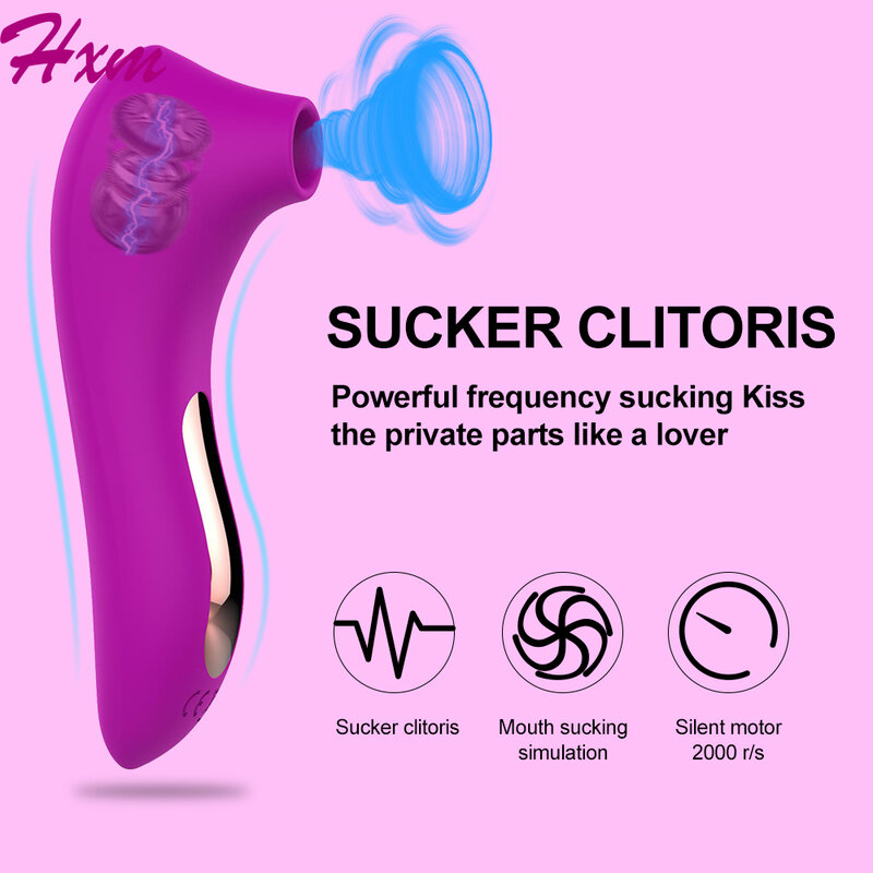 ที่มีประสิทธิภาพ Vibrator Clitoris Sucker ของเล่นสินค้าสำหรับผู้ใหญ่ผู้หญิง Vibrators อมควย Oral หัวนม Masturbator Sex Shop