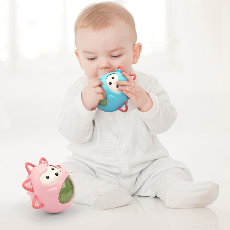 Rammelaar Bijtring Speelgoed Baby Speelgoed 0 12 Maanden Pasgeborenen Baden Zacht Speelgoed Voor Baby Baby Rammelaars Bijtring Montessori Muzikale Tumbler