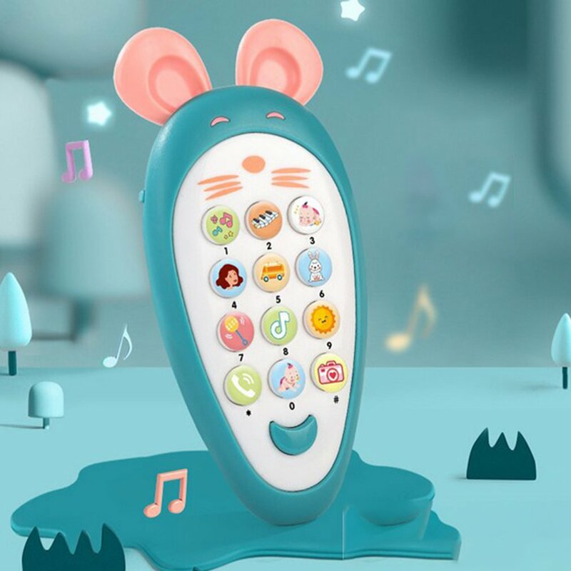 Mainan Ponsel Anak-anak Simulasi Multifungsi Puzzle Pendidikan Awal Mainan Ponsel Belajar Musik untuk Bayi Anak Hadiah Natal