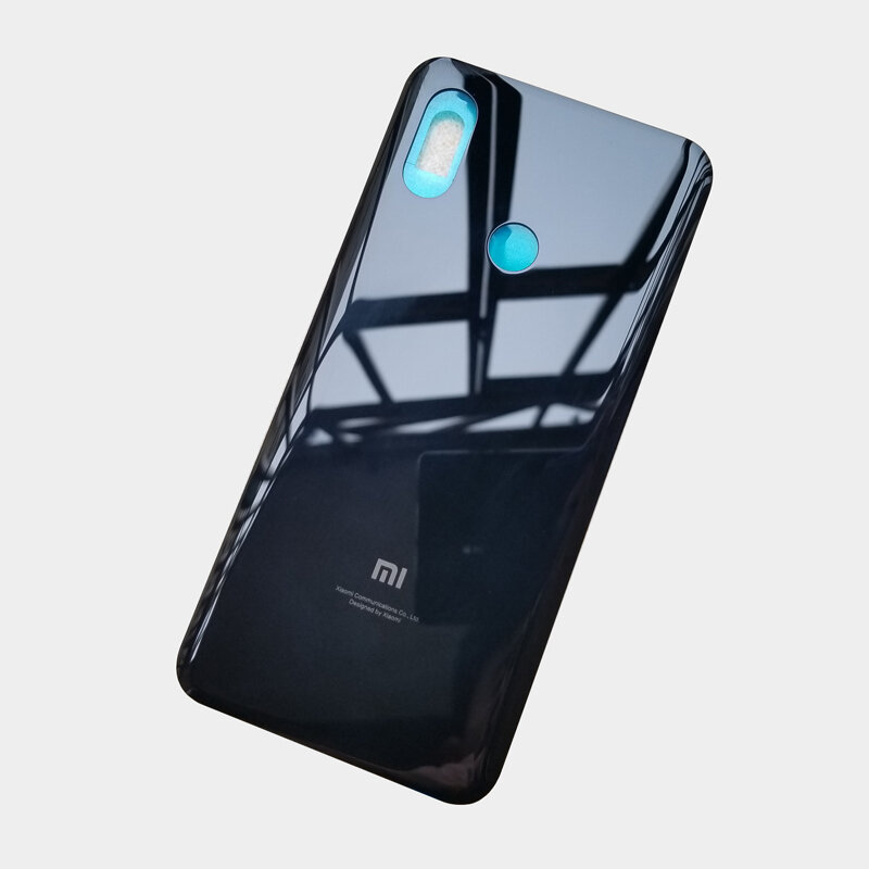 Oryginał dla Xiaomi mi 8 Mi8 szklana tylna pokrywa baterii tylne drzwi obudowa pokrywa Panel wymiana przypadku telefonu z naklejki samoprzylepnej