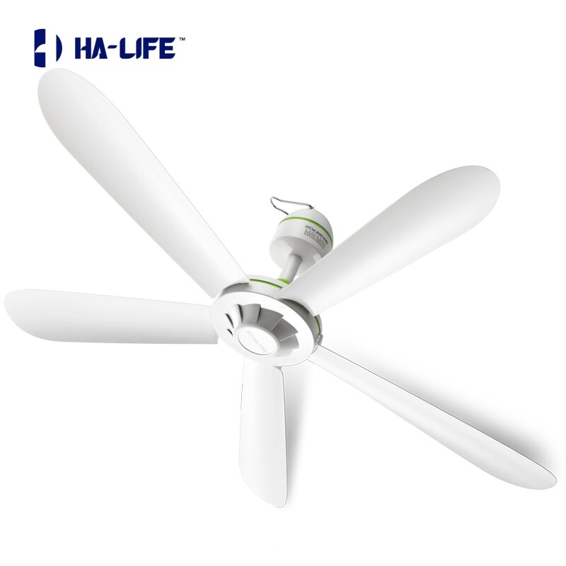 HA-Life-ventilador de techo eléctrico silencioso, 220V, 15w, 5 hojas de plástico, engranaje único, cobre puro, 3m, cuatro engranajes, línea de extensión temporizada