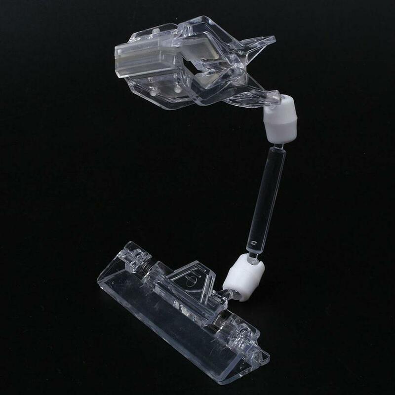 1PC Transparent Plastic Card display stand Double Clips Sign folder3.3”4.95” Holder Card Adjustable Advertising business Di T5O1