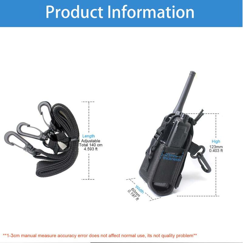 Il supporto di caso della Radio MSC-20E la cassa di Nylon per Baofeng UV-5R UV-82 UV-888S walkie-talkie UV-9R