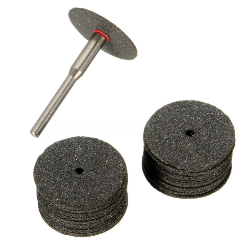 36 pz/set universale 24mm Mini diamante dischi da taglio ruota punta da trapano per gioielli rotanti Kit di utensili tagliato ruota colore casuale