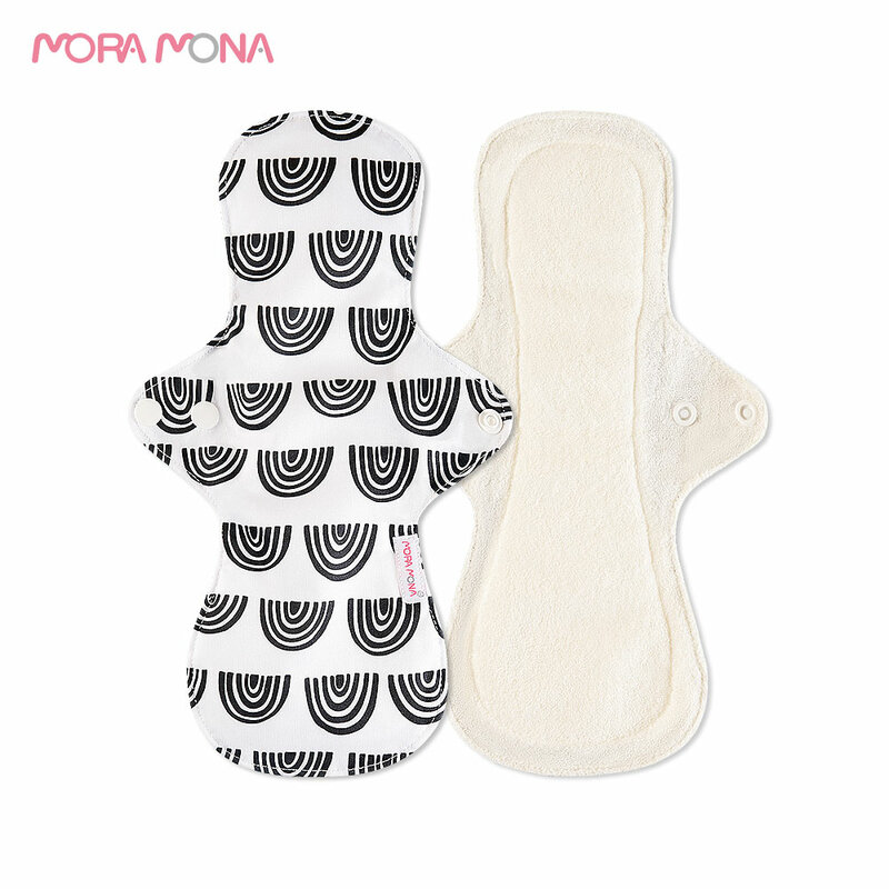 Mora mona #30 × 18cm # 大きなサイズの洗えるママ布再利用可能な竹繊維衛生パッド1個