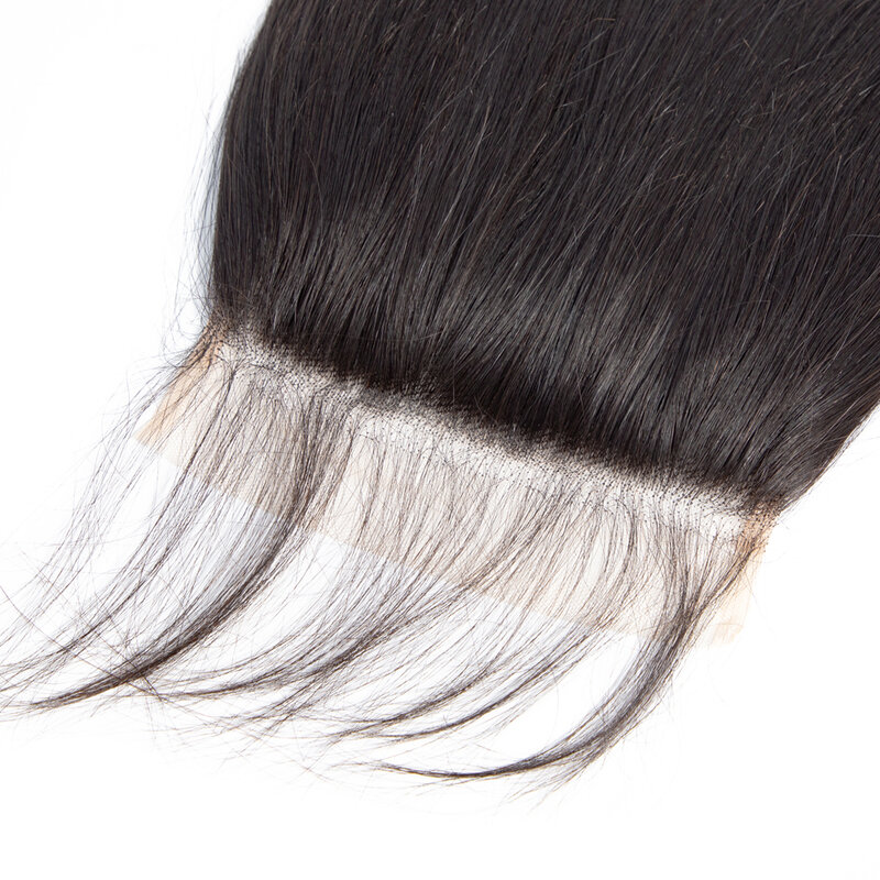 Прямые волосы 12-24 дюйма 4x4 5x5 6x6 на шнуровке, естественный цвет на шнуровке с детскими волосами, предварительно выщипанная линия волос, челове...