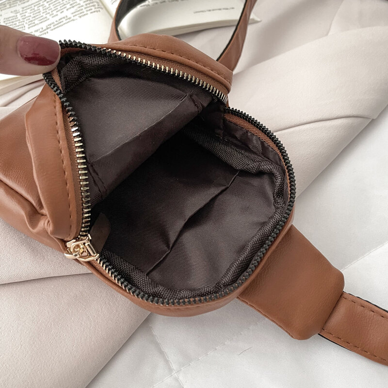 Женская сумка через плечо, поясная сумка, новинка 2021, модная нагрудная сумка через плечо, повседневная сумка-мессенджер для женщин, однотонн...