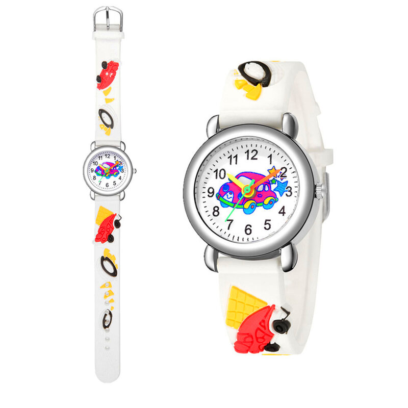 รถการ์ตูนนาฬิกาเด็กการเรียนรู้ Time สร้อยข้อมือคุณภาพดีนาฬิกาเด็กผู้หญิงของขวัญเด็กนาฬิกา...