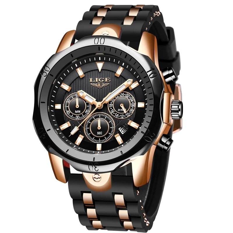 Relogio Masculino New Fashion Watch uomo LIGE orologi sportivi di marca superiore orologio al quarzo impermeabile da uomo orologio da polso militare Casual da uomo