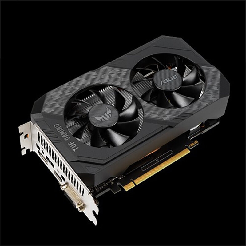 Placa gráfica asus TUF-GTX1650-O4GD6-P-GAMING nvidia geforce gtx 1650 pci express 3.0 gddr6 4gb placa de vídeo