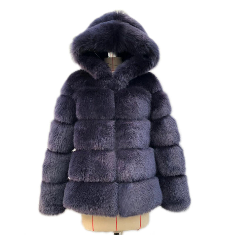 2020 donna di inverno cappotti e giacche faux cappotto di pelliccia di volpe Femminile cappotto di pelliccia di Volpe cappotti e giacche di pelliccia delle donne del rivestimento