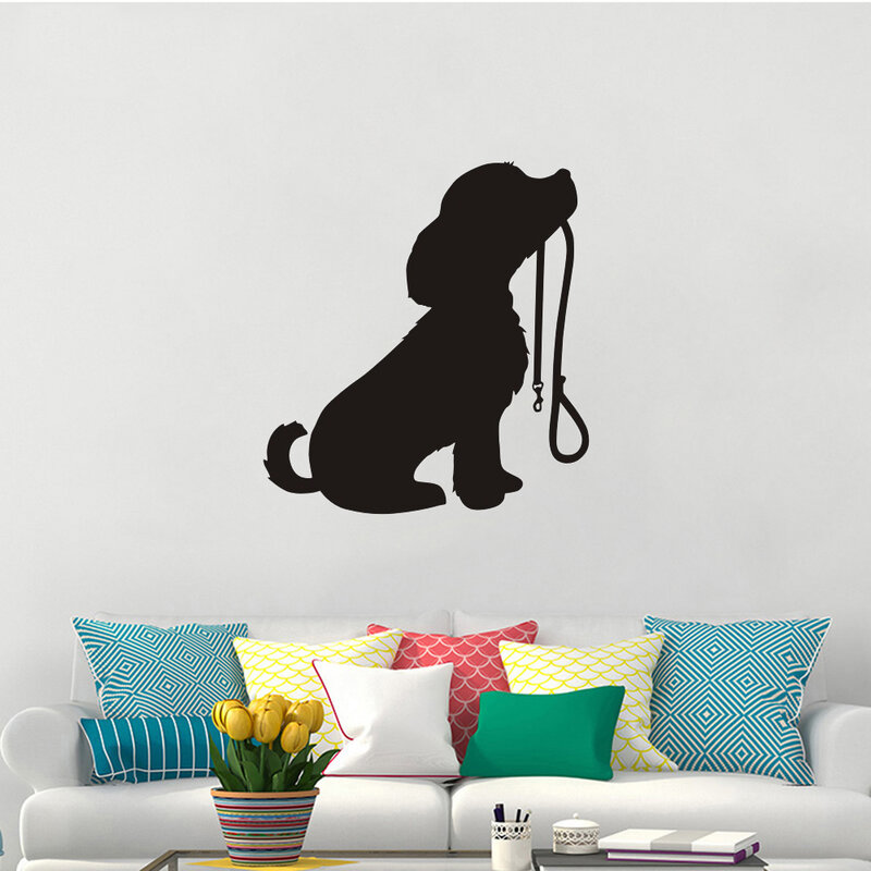 Grooming cão salão decalque pet shop adesivos de parede posters vinil arte decalques decoração mural pet clinic