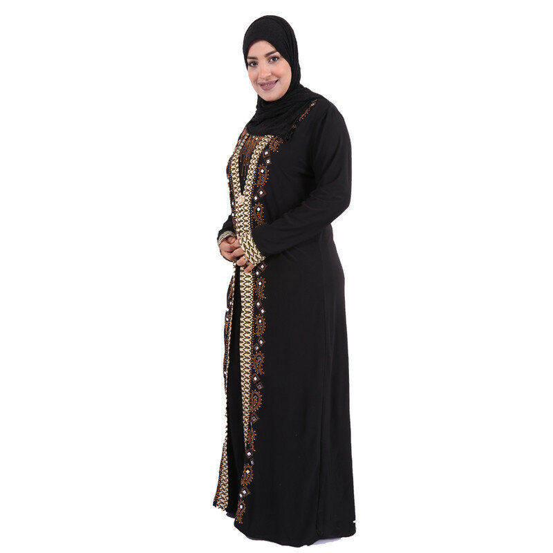 ELIJOIN – Robe africaine très longue pour femmes, tenue islamique, du moyen-orient, 2021