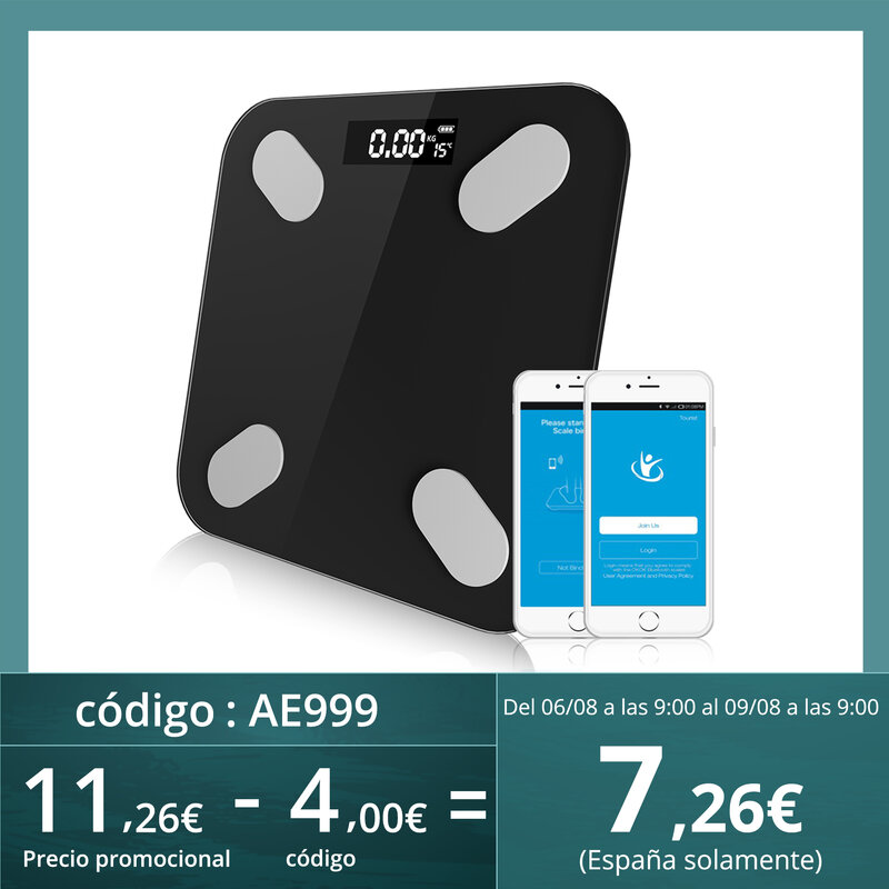 Nieuwe Nieuwe Bluetooth Smart Badkamer Vloer Weegschalen Lichaamsgewicht Digitale Lichaamsvet Schaal Auto Monitor Body Gewicht Met App Fitness