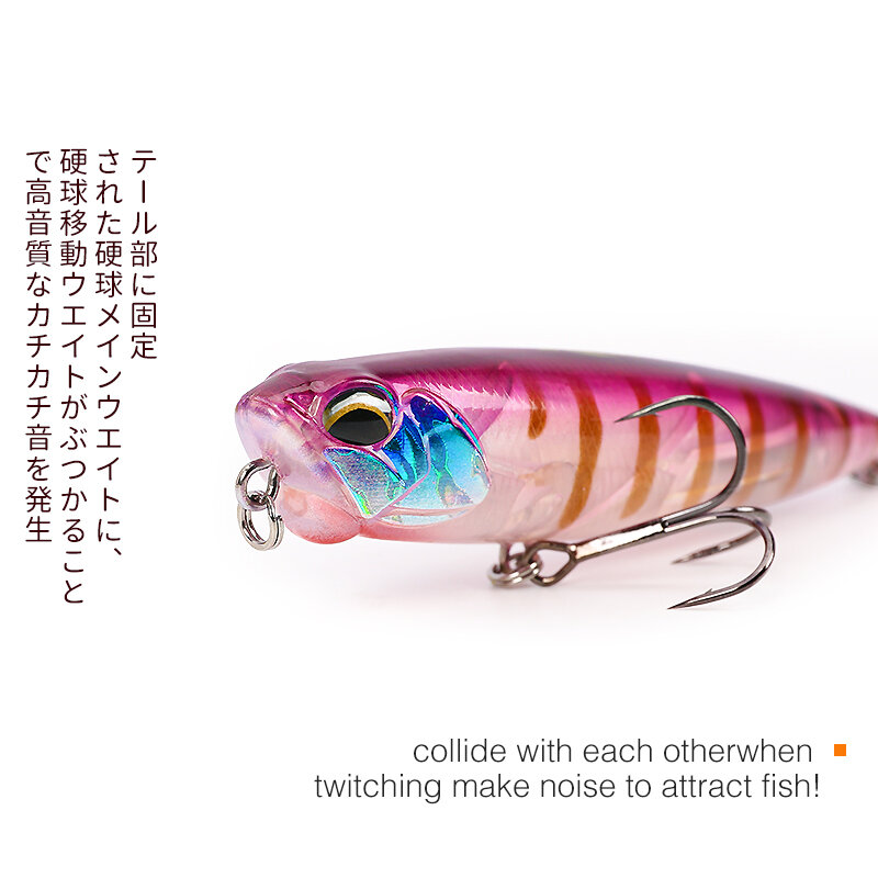 Приманка TSURINOYA DW59 для рыбалки, водный карандаш, Z-образная твердая приманка, 85 мм, 10,5 г, искусственная приманка для окуня, поплавок-приманка, 5 цветов