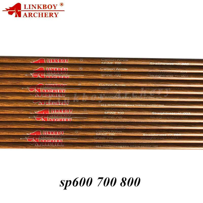 6 pçs arco e flecha de carbono puro eixo Sp500-800 30 polegada id4.2mm para recurvo caça tiro acessórios do eixo