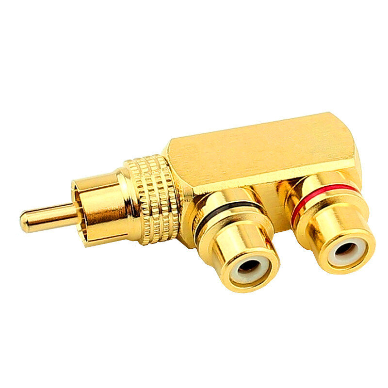 Rca Y Splitter Av Audio Video Plug Converter 1 Revolution 2 Vrouwelijke Adapter Kit Lotus Av Jack Rca Plug Naar dubbele Jack