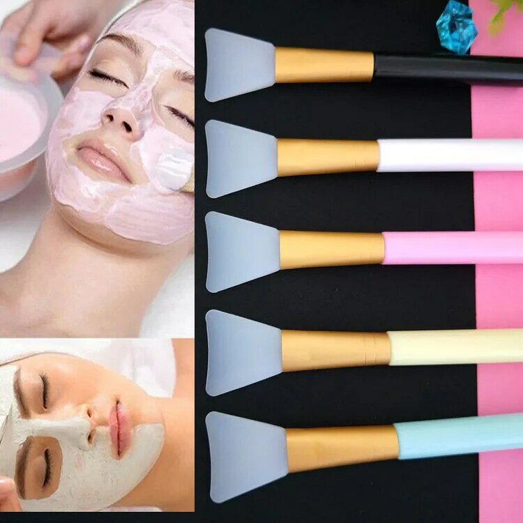 Máscara de lama escova facial ultra-fino silicone aplicador ferramenta de mistura máscara lama escova facial beleza profissional cuidados com a pele tratamento