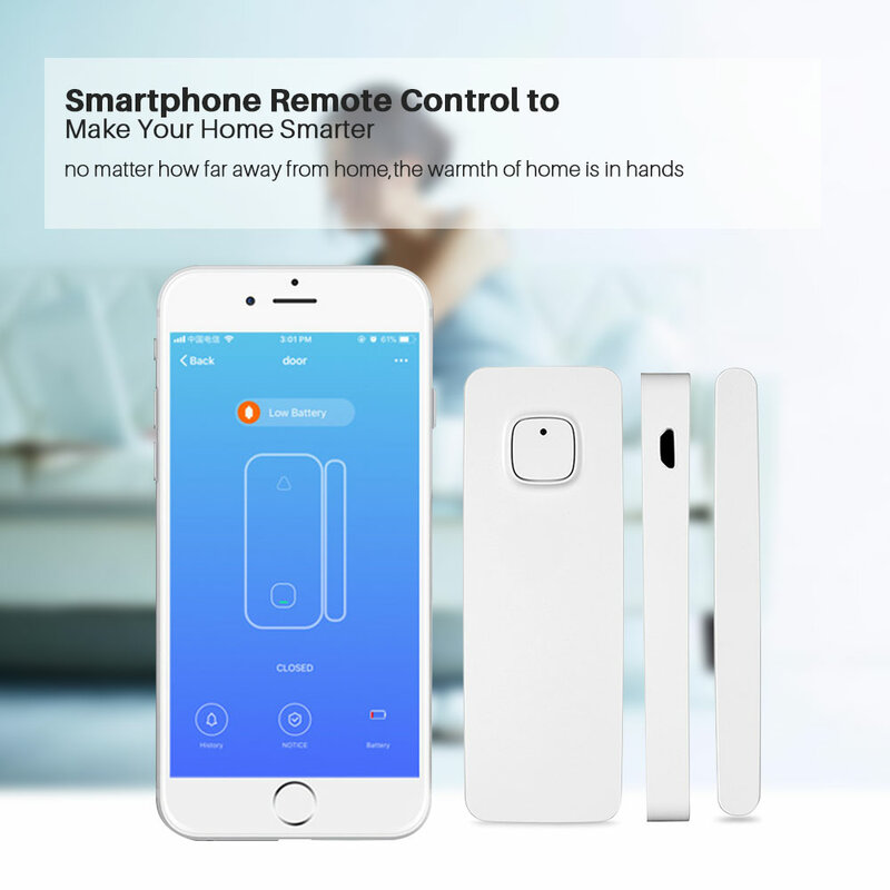 Draadloze Wifi Deur Alarm Raam Sensor Smart Home Security Systeem Smartlife App Controle Compatibel Amazon Alexa Google Thuis