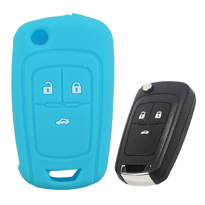 Fit For Chevrolet Silicone Skin Cover Smart Remote Key Fob Case 3 Button Coolbestda Silicone Key Fob Cover