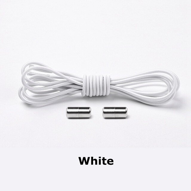 No tie Shoelaces Round Elastic Shoe Laces For Kids and Adult Sneakers Shoelace Quick Lazy Laces 21 Color Shoestrings