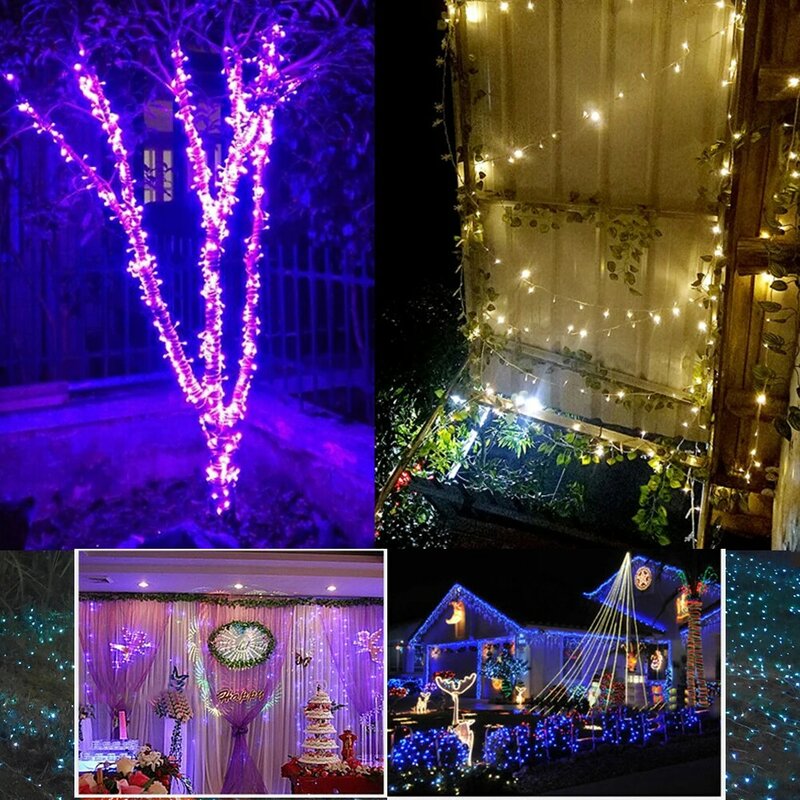 Guirlande lumineuse à LED pour rideau de fenêtre, 8 Modes d'éclairage, féerique pour mariage, décoration d'intérieur, chambre à coucher, 300