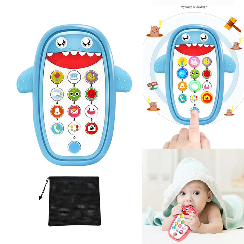 Teléfono Móvil de dentición para niños, juguete educativo para jugar y aprender