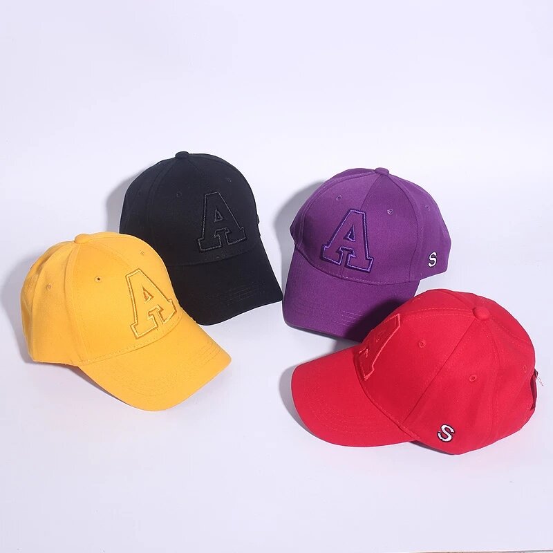 2021 New Cute Baby Hat Kids Snapback Baseball Caps Spring Summer Letter Embroidery Cotton Sun Hats Toddler Children Hip-Hop Hat